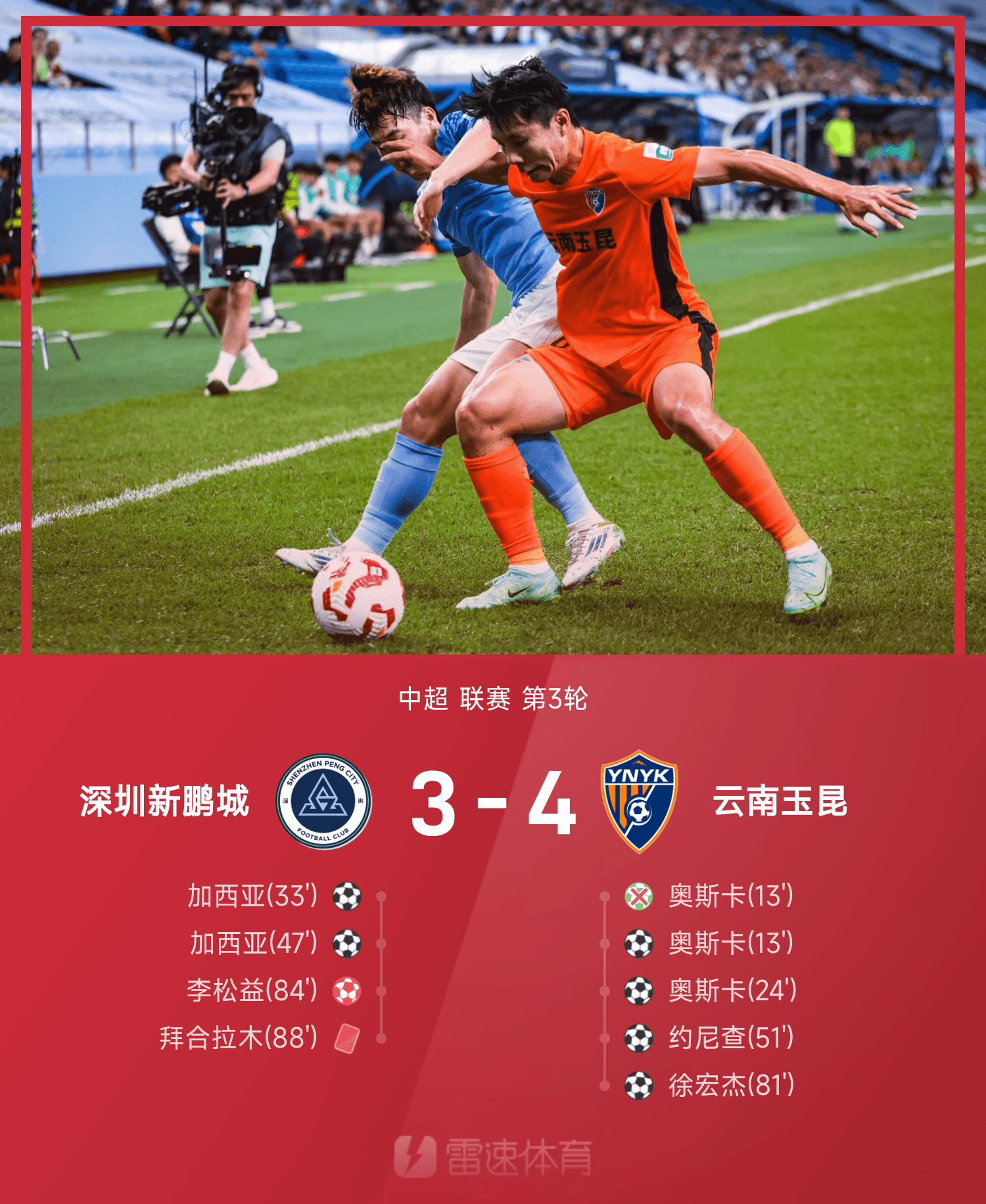 蓉城5-0大胜新鹏城，国安4-0、泰山3-1，中超积分榜最新公布的简单介绍